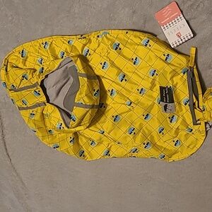 Yellow Dog Raincoat with Hood